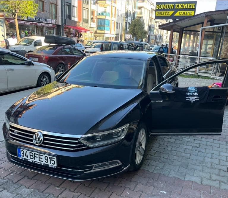 Araç koltuk yıkama hizmeti için adrese gelen TEKSIN ekibi